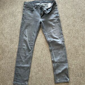 Banana Republic light Gray Traveler slim fit jeans 30x30